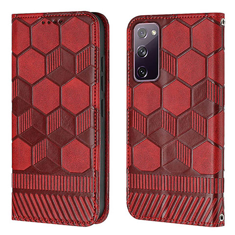 Coque Portefeuille Livre Cuir Etui Clapet Y05B pour Samsung Galaxy S20 FE 5G Rouge