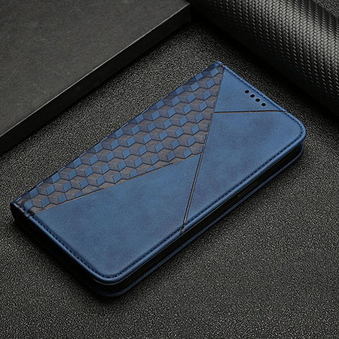 Coque Portefeuille Livre Cuir Etui Clapet Y05X pour Google Pixel 6 5G Bleu