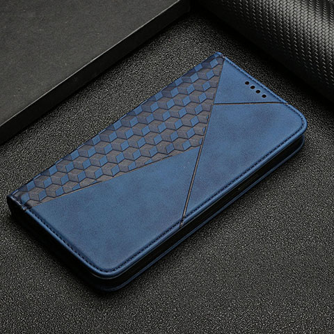 Coque Portefeuille Livre Cuir Etui Clapet Y05X pour Google Pixel 6a 5G Bleu