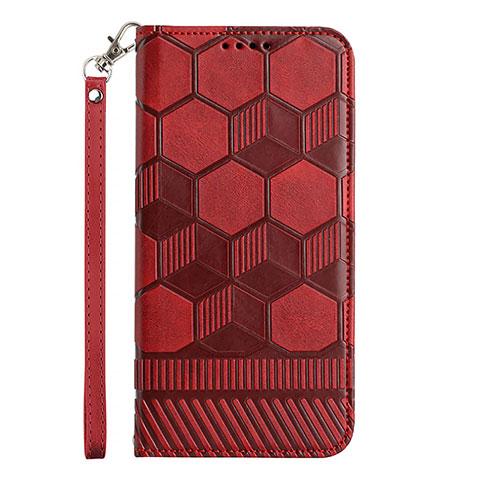 Coque Portefeuille Livre Cuir Etui Clapet Y06B pour Samsung Galaxy A12 5G Rouge