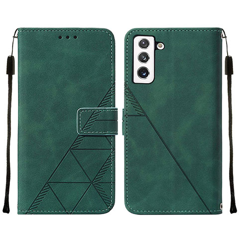 Coque Portefeuille Livre Cuir Etui Clapet Y07B pour Samsung Galaxy S22 Plus 5G Vert