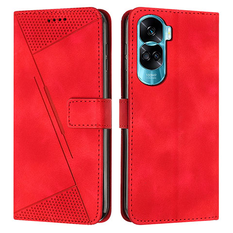 Coque Portefeuille Livre Cuir Etui Clapet Y07X pour Huawei Honor 90 Lite 5G Rouge