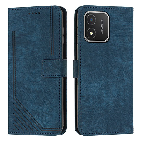 Coque Portefeuille Livre Cuir Etui Clapet Y07X pour Huawei Honor X5 Bleu