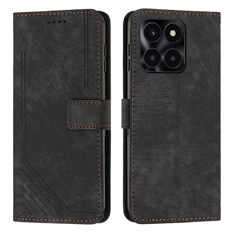 Coque Portefeuille Livre Cuir Etui Clapet Y07X pour Huawei Honor X8b Noir