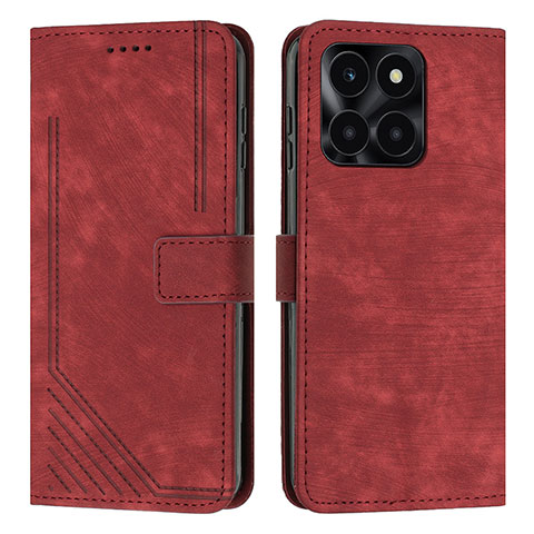 Coque Portefeuille Livre Cuir Etui Clapet Y07X pour Huawei Honor X8b Rouge