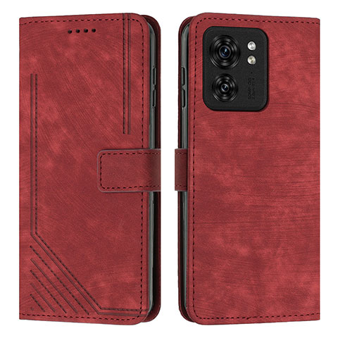 Coque Portefeuille Livre Cuir Etui Clapet Y07X pour Motorola Moto Edge (2023) 5G Rouge