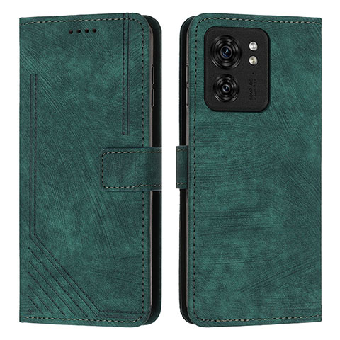 Coque Portefeuille Livre Cuir Etui Clapet Y07X pour Motorola Moto Edge 40 5G Vert