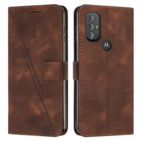 Coque Portefeuille Livre Cuir Etui Clapet Y07X pour Motorola Moto G Play (2023) Marron