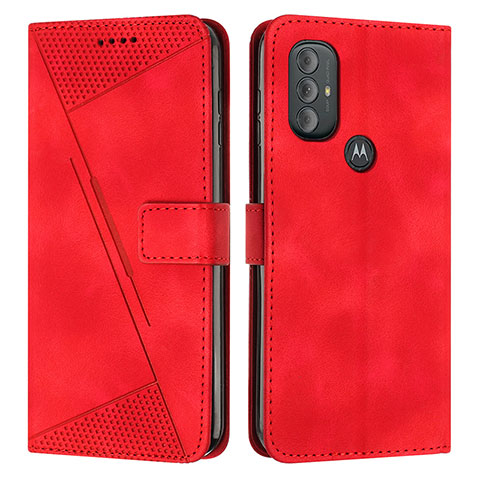 Coque Portefeuille Livre Cuir Etui Clapet Y07X pour Motorola Moto G Play Gen 2 Rouge