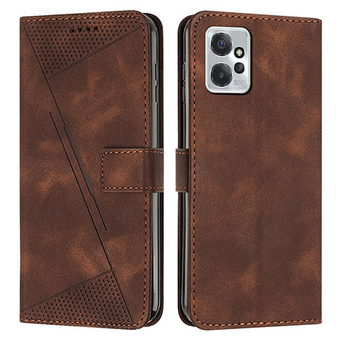 Coque Portefeuille Livre Cuir Etui Clapet Y07X pour Motorola Moto G Power 5G (2023) Marron