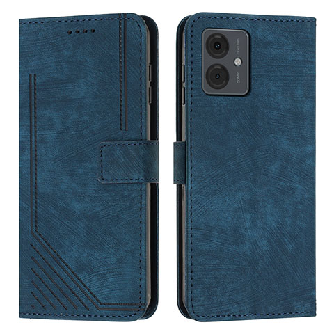 Coque Portefeuille Livre Cuir Etui Clapet Y07X pour Motorola Moto G14 Bleu