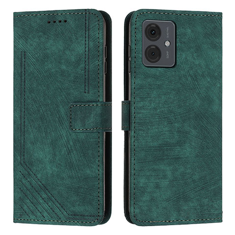 Coque Portefeuille Livre Cuir Etui Clapet Y07X pour Motorola Moto G14 Vert