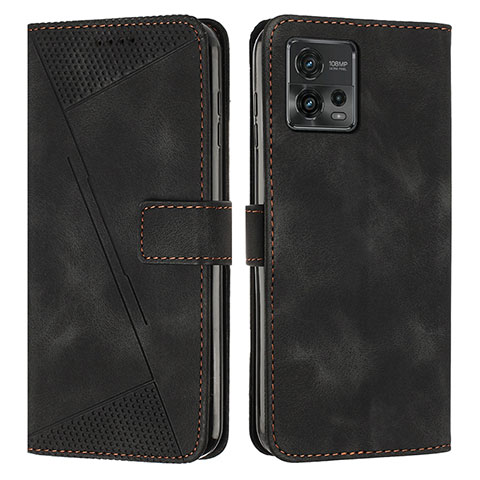 Coque Portefeuille Livre Cuir Etui Clapet Y07X pour Motorola Moto G72 Noir