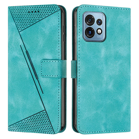 Coque Portefeuille Livre Cuir Etui Clapet Y07X pour Motorola Moto X40 5G Vert