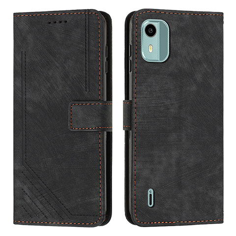 Coque Portefeuille Livre Cuir Etui Clapet Y07X pour Nokia C12 Pro Noir