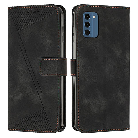 Coque Portefeuille Livre Cuir Etui Clapet Y07X pour Nokia C300 Noir