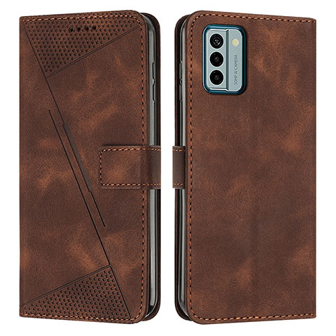 Coque Portefeuille Livre Cuir Etui Clapet Y07X pour Nokia G22 Marron