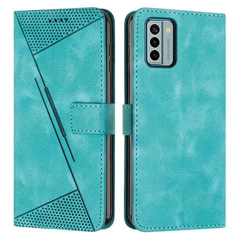 Coque Portefeuille Livre Cuir Etui Clapet Y07X pour Nokia G22 Vert