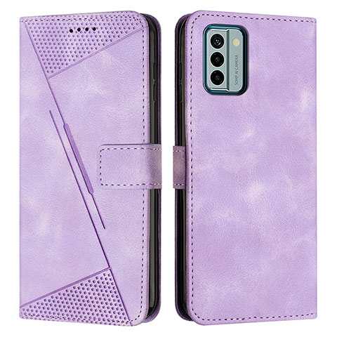 Coque Portefeuille Livre Cuir Etui Clapet Y07X pour Nokia G22 Violet