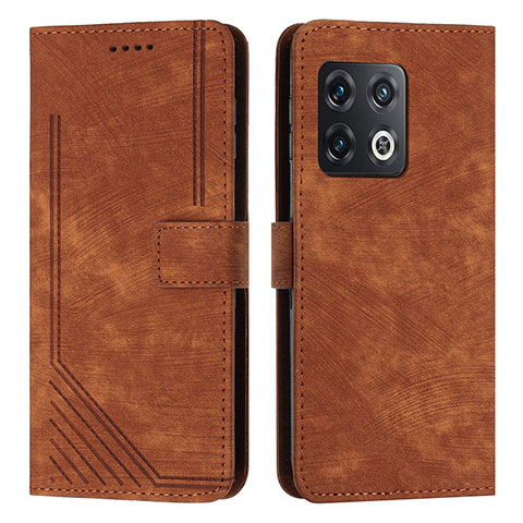 Coque Portefeuille Livre Cuir Etui Clapet Y07X pour OnePlus 10 Pro 5G Marron