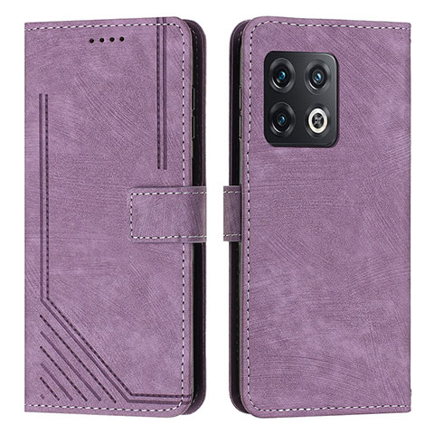 Coque Portefeuille Livre Cuir Etui Clapet Y07X pour OnePlus 10 Pro 5G Violet