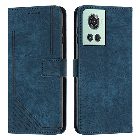 Coque Portefeuille Livre Cuir Etui Clapet Y07X pour OnePlus 10R 5G Bleu