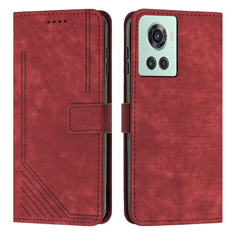 Coque Portefeuille Livre Cuir Etui Clapet Y07X pour OnePlus 10R 5G Rouge