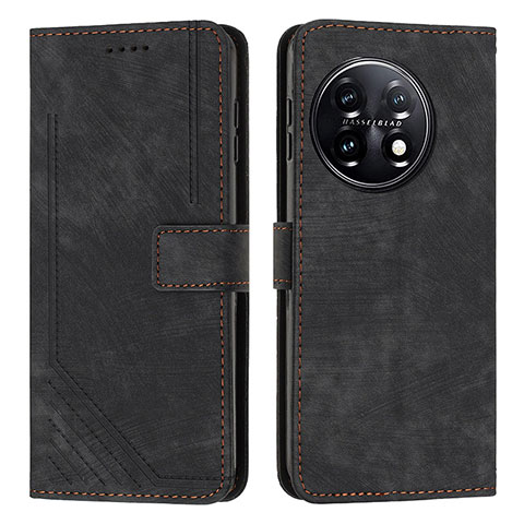 Coque Portefeuille Livre Cuir Etui Clapet Y07X pour OnePlus 11 5G Noir