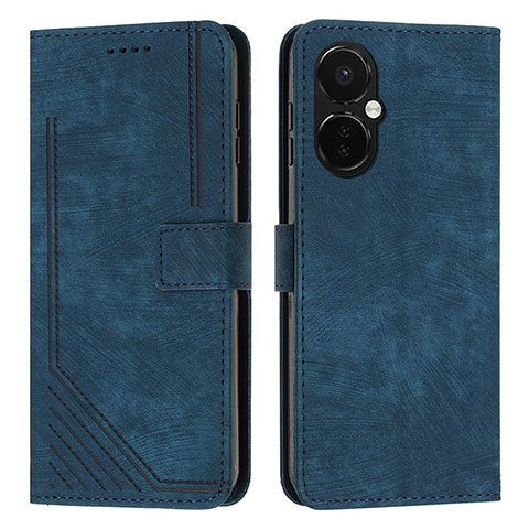 Coque Portefeuille Livre Cuir Etui Clapet Y07X pour OnePlus Nord CE 3 5G Bleu