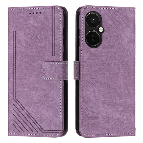 Coque Portefeuille Livre Cuir Etui Clapet Y07X pour OnePlus Nord CE 3 5G Violet