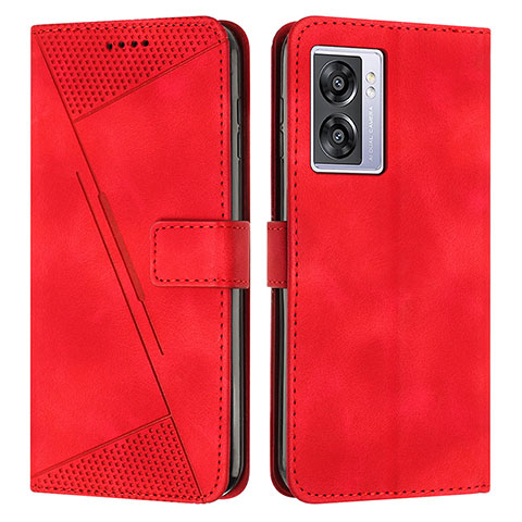 Coque Portefeuille Livre Cuir Etui Clapet Y07X pour Oppo A77 5G Rouge