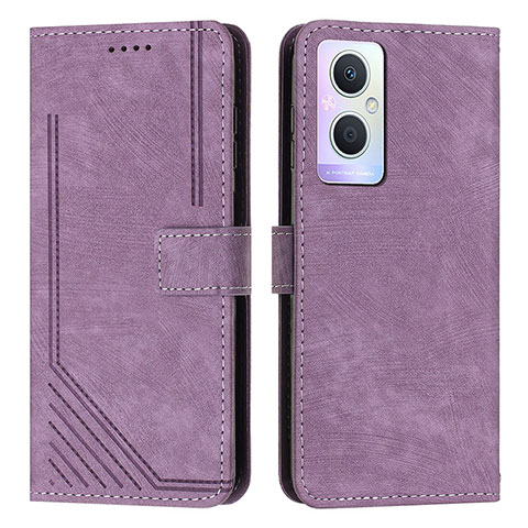 Coque Portefeuille Livre Cuir Etui Clapet Y07X pour Oppo A96 5G Violet