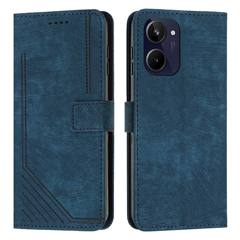 Coque Portefeuille Livre Cuir Etui Clapet Y07X pour Realme 10 4G Bleu