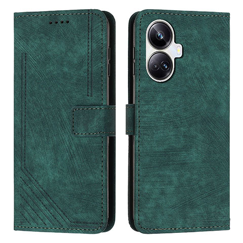 Coque Portefeuille Livre Cuir Etui Clapet Y07X pour Realme 10 Pro+ Plus 5G Vert