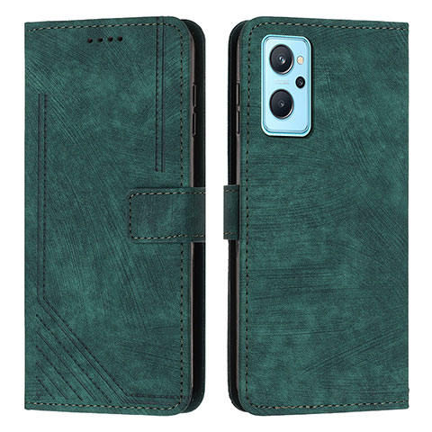 Coque Portefeuille Livre Cuir Etui Clapet Y07X pour Realme 10T 5G Vert