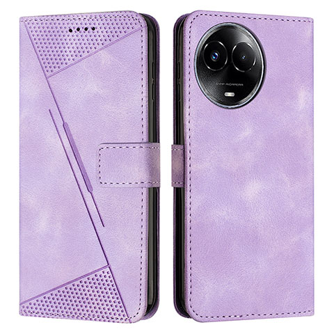 Coque Portefeuille Livre Cuir Etui Clapet Y07X pour Realme 11 5G Violet