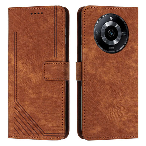 Coque Portefeuille Livre Cuir Etui Clapet Y07X pour Realme 11 Pro 5G Marron