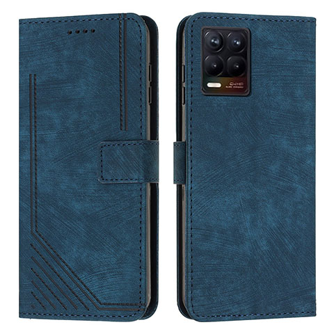 Coque Portefeuille Livre Cuir Etui Clapet Y07X pour Realme 8 4G Bleu