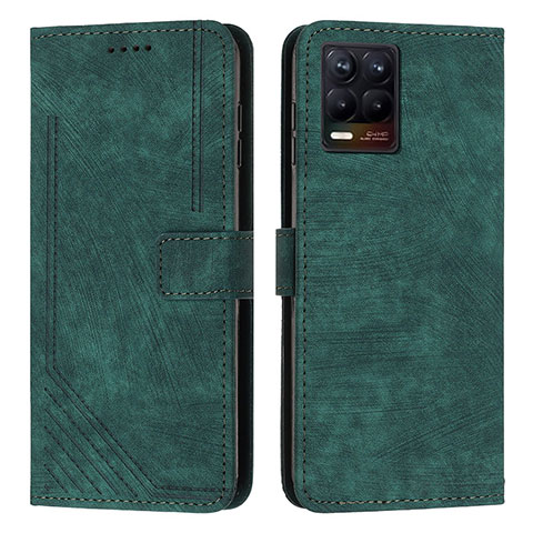 Coque Portefeuille Livre Cuir Etui Clapet Y07X pour Realme 8 4G Vert