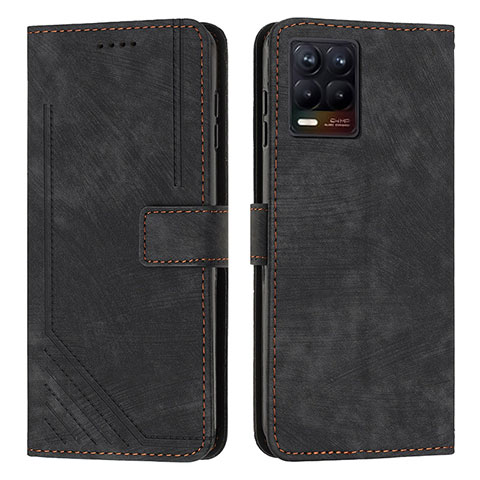 Coque Portefeuille Livre Cuir Etui Clapet Y07X pour Realme 8 Pro Noir