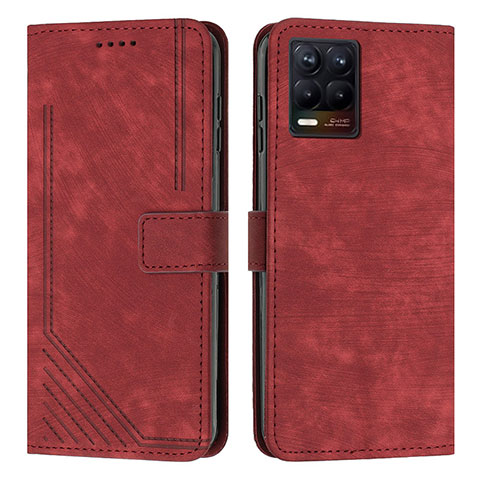 Coque Portefeuille Livre Cuir Etui Clapet Y07X pour Realme 8 Pro Rouge