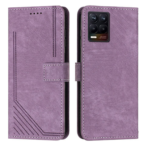 Coque Portefeuille Livre Cuir Etui Clapet Y07X pour Realme 8 Pro Violet