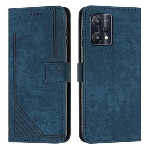 Coque Portefeuille Livre Cuir Etui Clapet Y07X pour Realme 9 4G Bleu