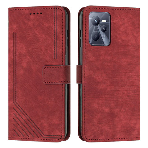 Coque Portefeuille Livre Cuir Etui Clapet Y07X pour Realme Narzo 50A Prime Rouge