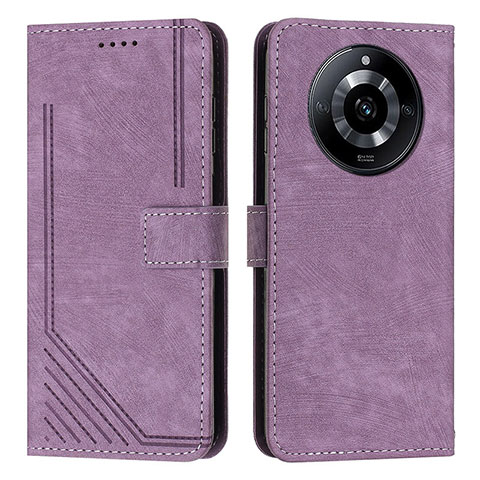 Coque Portefeuille Livre Cuir Etui Clapet Y07X pour Realme Narzo 60 5G Violet