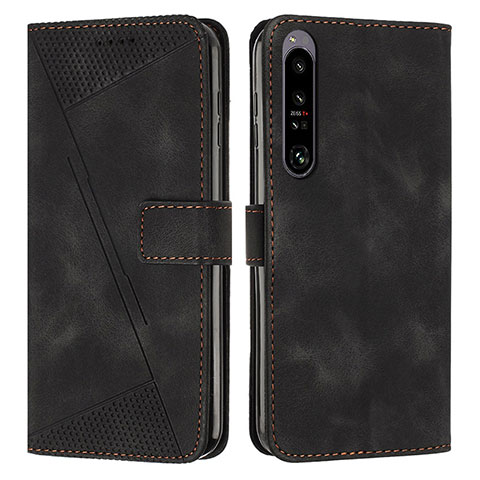 Coque Portefeuille Livre Cuir Etui Clapet Y07X pour Sony Xperia 1 IV Noir