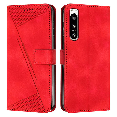 Coque Portefeuille Livre Cuir Etui Clapet Y07X pour Sony Xperia 5 IV Rouge