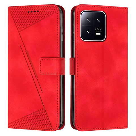 Coque Portefeuille Livre Cuir Etui Clapet Y07X pour Xiaomi Mi 13 5G Rouge