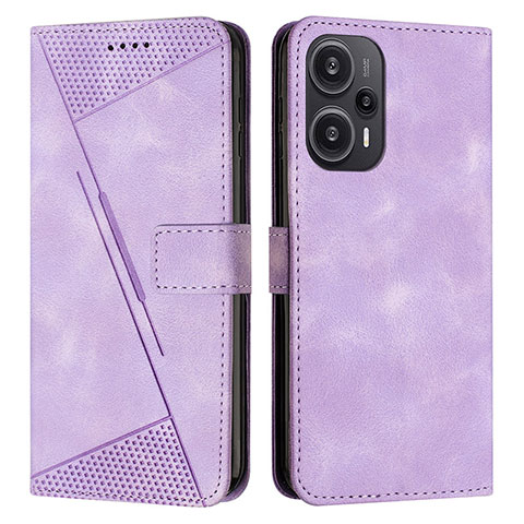 Coque Portefeuille Livre Cuir Etui Clapet Y07X pour Xiaomi Poco F5 5G Violet