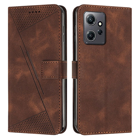 Coque Portefeuille Livre Cuir Etui Clapet Y07X pour Xiaomi Redmi Note 12 4G Marron